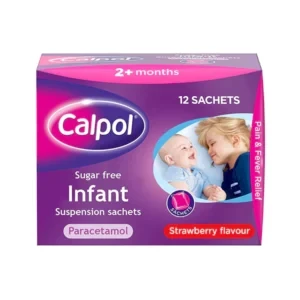 Calpol 120mg/5ml Sugar Free Infant Oral Suspension Strawberry Flavour 2+ Months