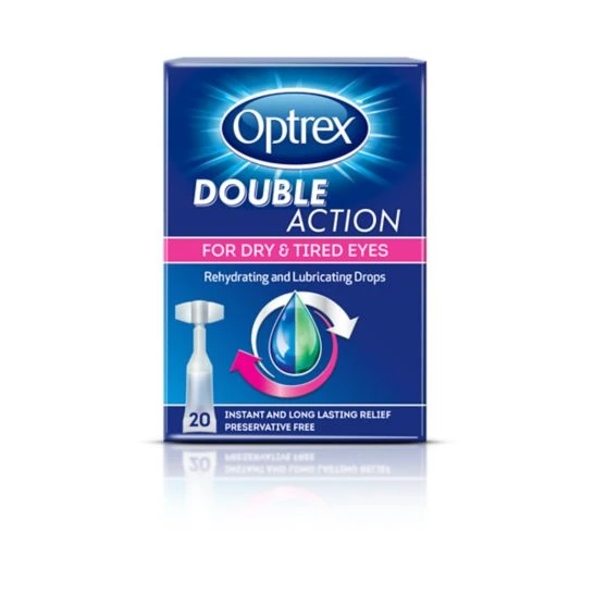 Optrex Double Action For Dry and Tired Eyes – 20 Vials